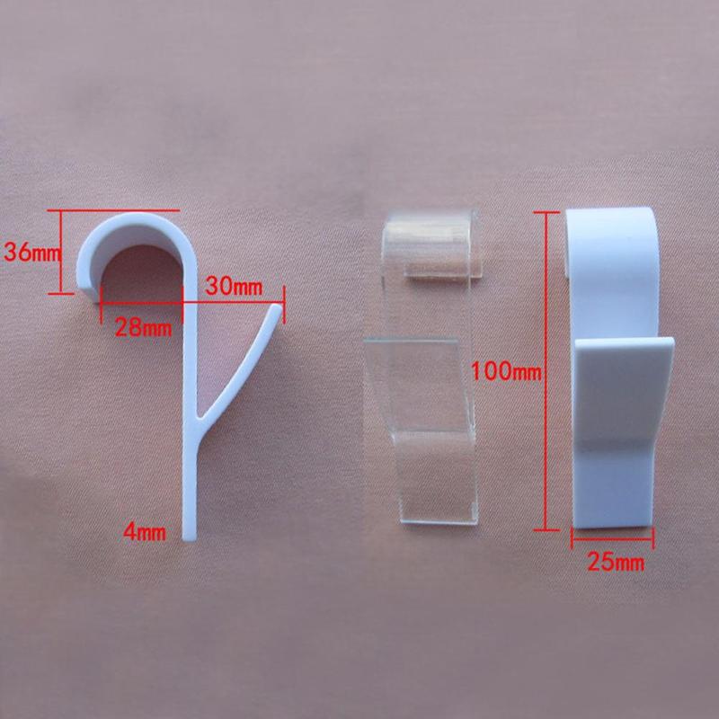 5pcs White Towel Mop Coat Hooks Transparent Storage Hanging For Bath Heated Radiator Clothes Hanger Organizer Decoration Tools Color : white|5pcs|10pcs|1pcs|transparent|6cm|1pcs 