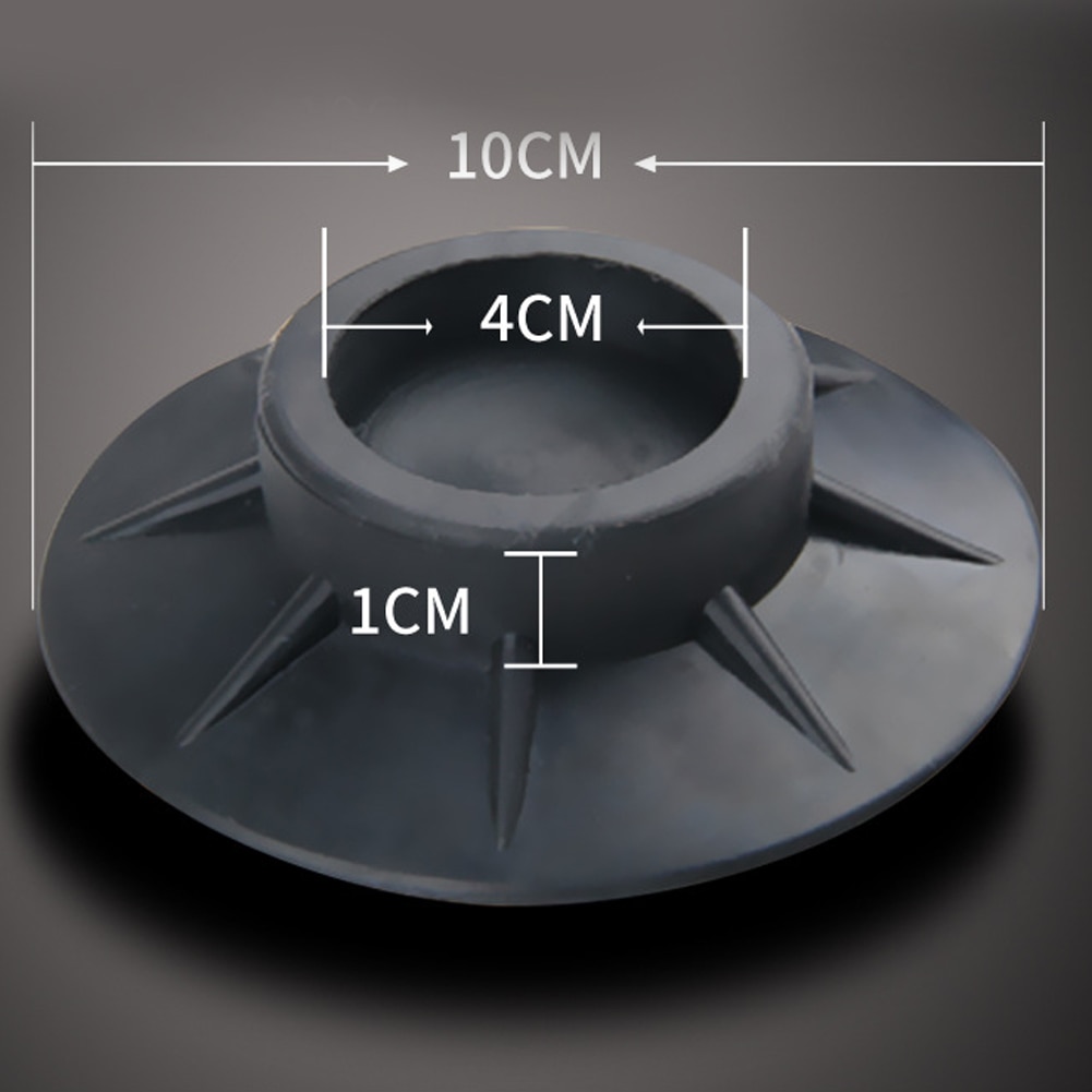 4Pcs Floor Mat Elasticity Black Protectors Furniture Anti Vibration Rubber Feet Pads Washing Machine Non Slip Shock Proof 