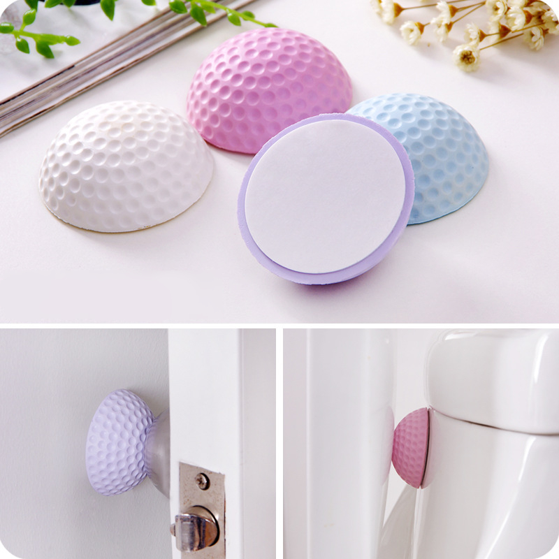 4 Pcs/set Rubber Thickening Mute Anti-collision Doorknob Gate Lock Antivibration Protective Pad Chip Shield Safe Guarding Tools Color : Lavender|White|Blue|Purple|Pink|Sky Blue|Light Green|Burgundy 