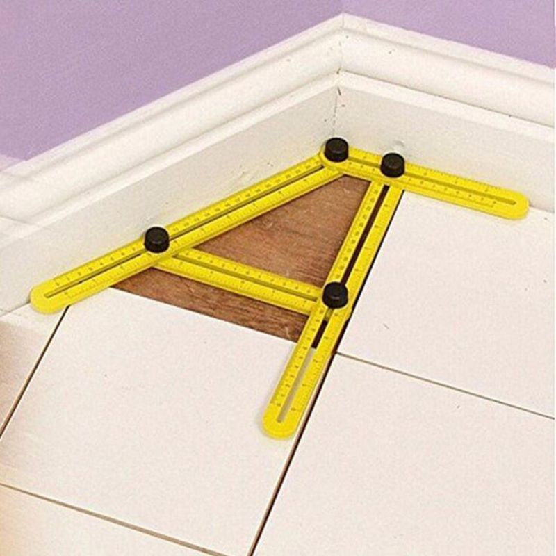 Professional Template Tool Angle Measuring Protractor Multi-Angle Ruler Builders Craftsmen Engineers Layout Color : Red|Blue|Yellow|Other 