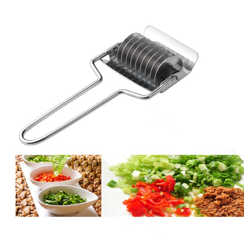 1Pcs Kitchen Accessories Gadgets Stainless Steel Onion Chopper Slicer Garlic Coriander Cutter Cooking Tools 