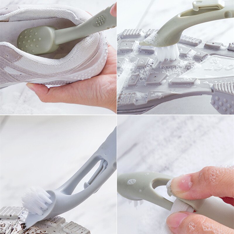 MOM'S HAND Double Long Handle Shoe Brush Shoe Cleaning Brushes Washing Toilet Lavabo Pot Dishes Home Cleaning Ttools 