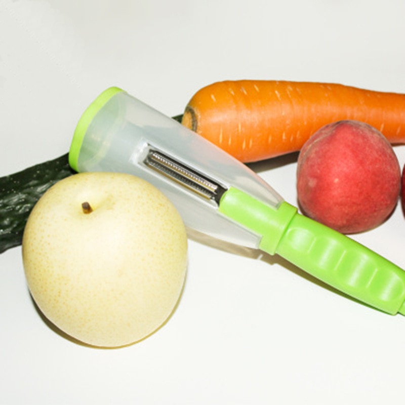 Peeler Stainless Steel Multi-functional Storage Peeler With A Container For Fruit And Vegetable Peeler Is Convenient And Simple Peeler Stainless Steel Multi-functional Storage Peeler With A Container For Fruit And Vegetable Peeler Is Convenient And Simple
