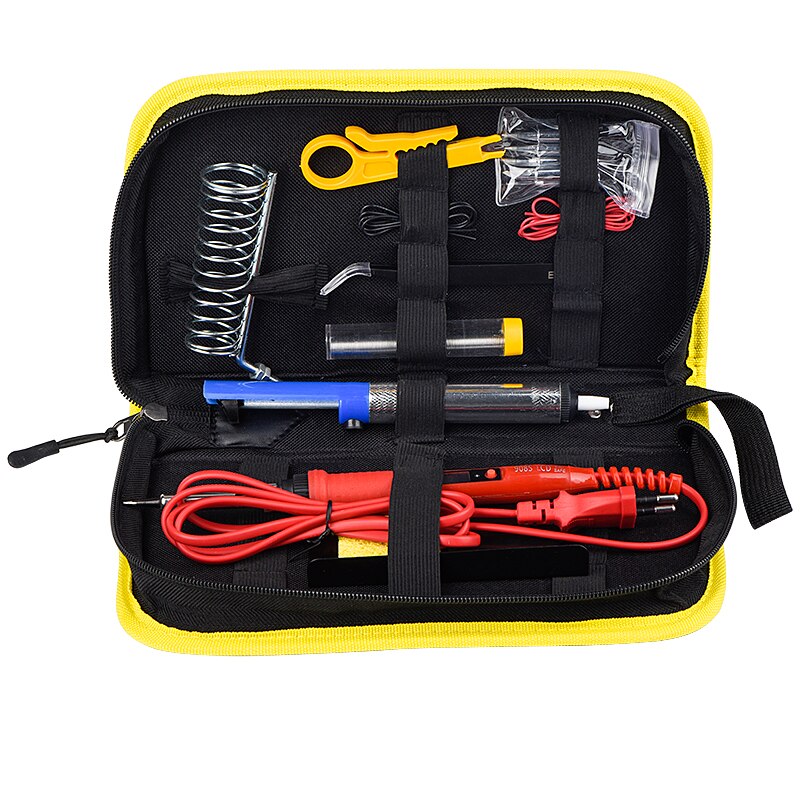 JCD Soldering iron kit adjustable temperature 220V 80W LCD solder welding tools Ceramic heater soldering tips Desoldering Pump