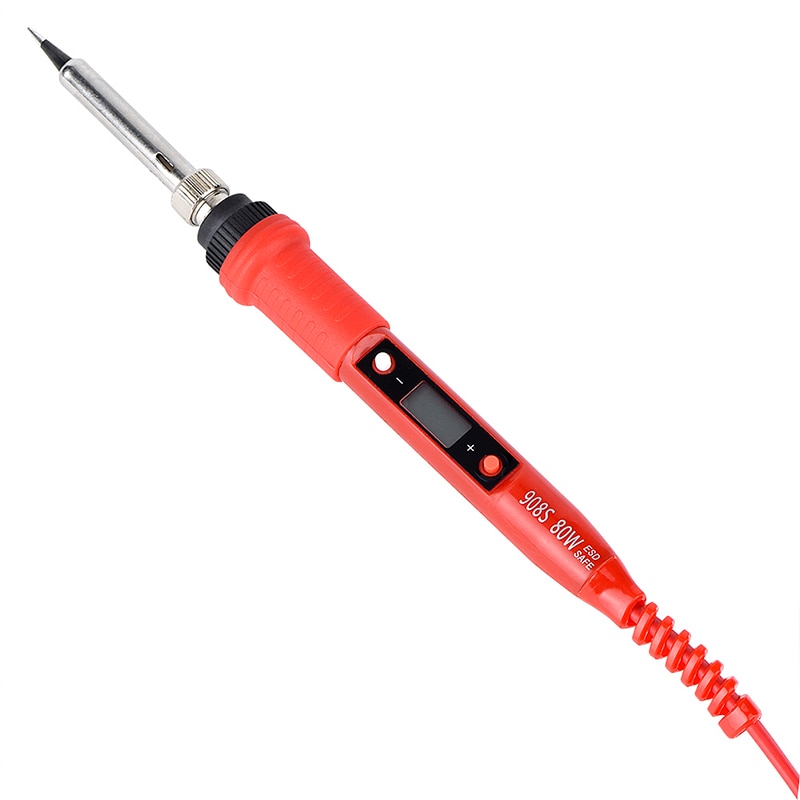 JCD Soldering iron kit adjustable temperature 220V 80W LCD solder welding tools Ceramic heater soldering tips Desoldering Pump