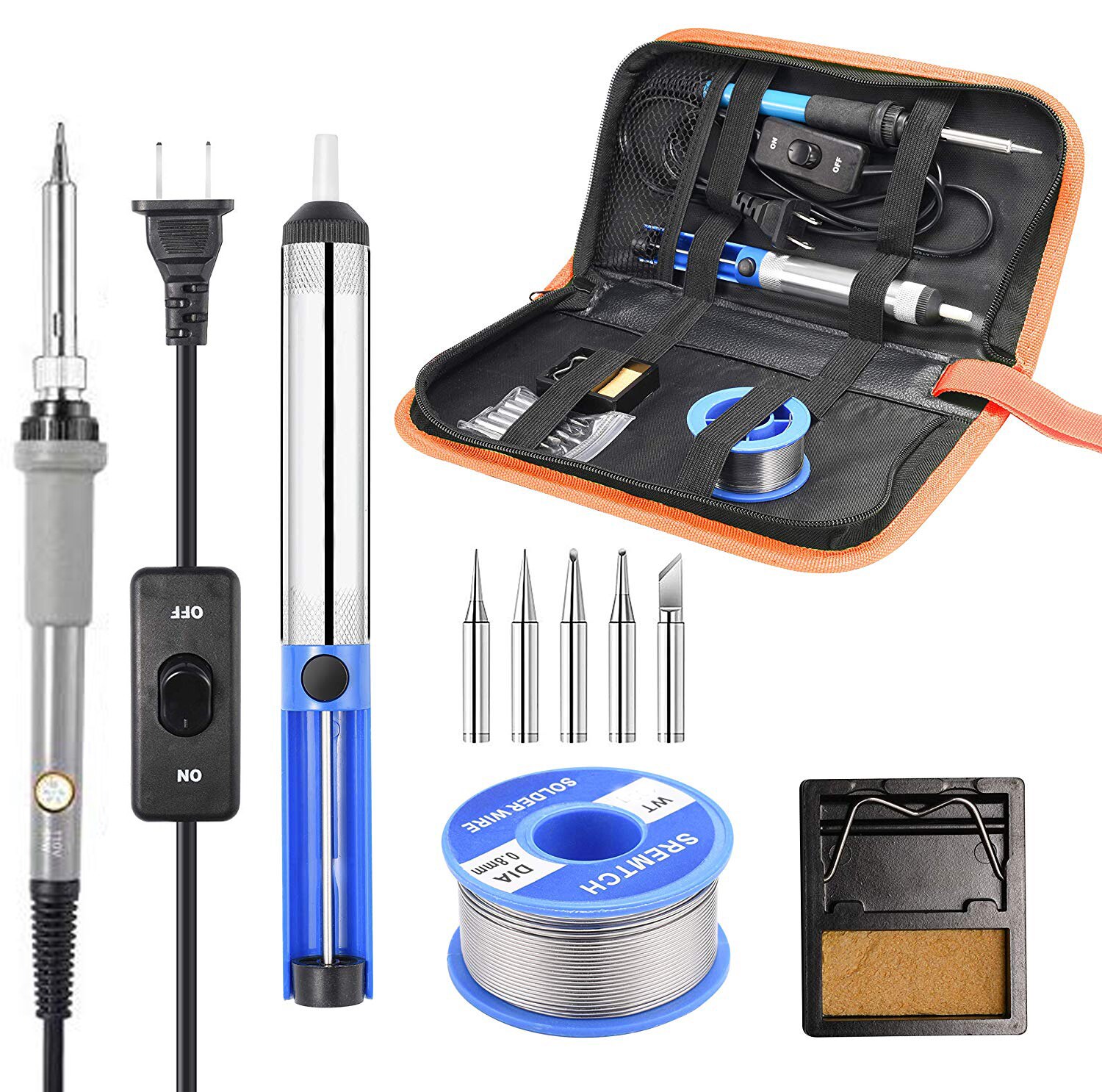 Adjustable Temperature Electric Soldering Iron kit 220V 110V 60W Welding Solder Rework Station Heat Pencil Repair Tools