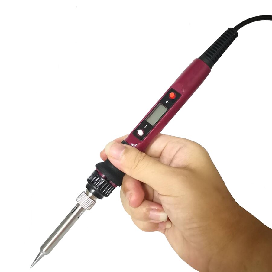 60/80W digital electric soldering iron welding iron tool temperature adjustable soldering iron tips/ stand/ tin wire